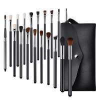 New arrival 19pcs Private Label Professional Eye shader Makeup Brushes, Blending Crease Highlight Eyebrow Eyeshadow Brush Set