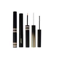 JINZE round thin empty fiber mascara private label tube packaging container with brush wand