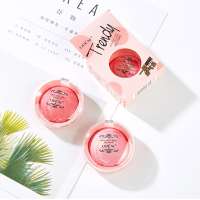 OEM Private label Long lasting Soft powder Stereo makeup natural cheek blush blusher compact