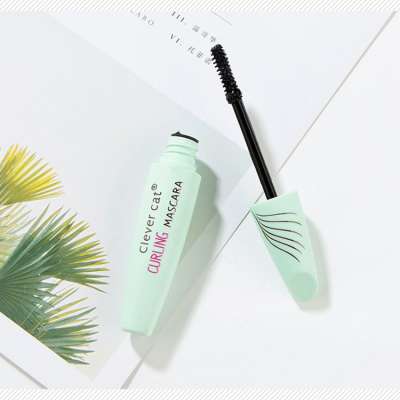 Clever Cat Two Style Natural Light Charming Waterproof Fast Dry  Thick Brush and Curling Mascara 3d fiber lash mascara