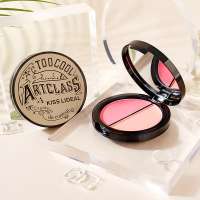 4 color blusher  double blush top-selling in cosmetic makeup face oil-control waterproof blusher platter